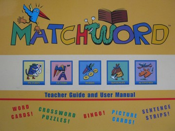 (image for) Matchword Teacher Guide & User Manual (TE)(Spiral) - Click Image to Close