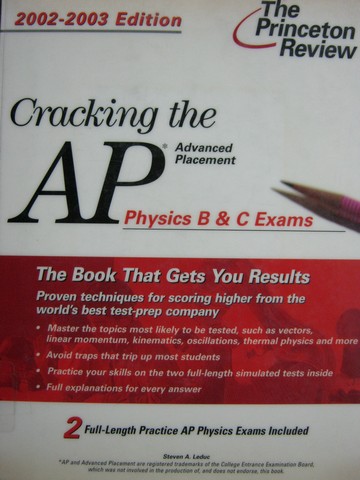 (image for) Cracking the AP Physics B & C Exams 2002-2003 Edition (P)