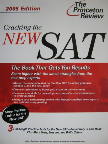 (image for) Cracking the New SAT 2005 Edition (P) by Robinson, Katzman