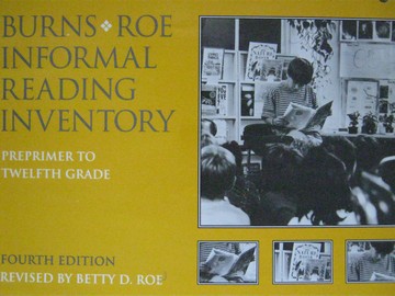 (image for) Burns/Roe Informal Reading Inventory 4th Edition (Spiral)