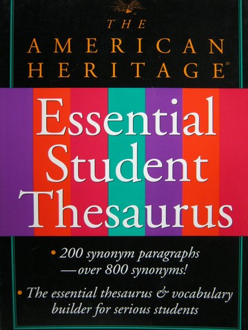 (image for) American Heritage Essential Student Thesaurus (P) by Chesterton,