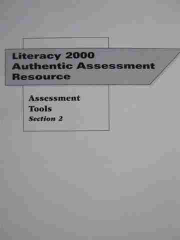(image for) Literacy 2000 Authentic Assessment Resource Assessment Tools Section 2 (P)