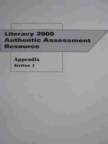 (image for) Literacy 2000 Appendix Section 3 (P)