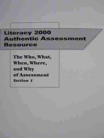 (image for) Literacy 2000 The Who What When Where & Why Section 1 (P)