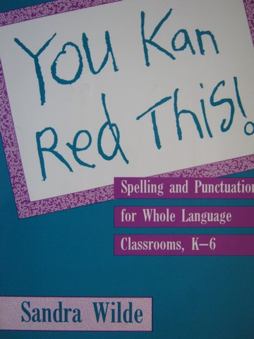 (image for) You Kan Red This! (P) by Sandra Wilde