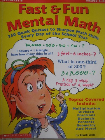 (image for) Fast & Fun Mental Math Grades 4-8 (P) by Chuck Lotta