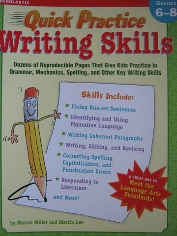 (image for) Quick Practice Writing Skills Grades 6-8 (P) by Miller & Lee