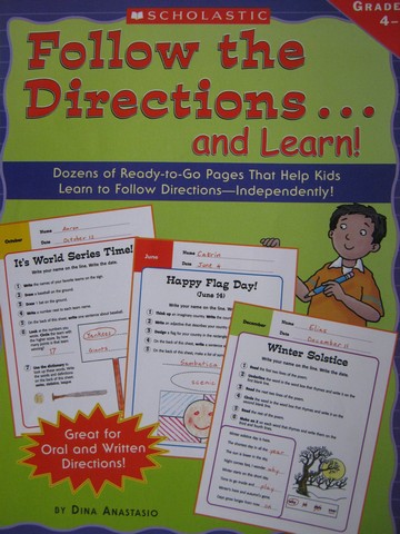 (image for) Follow the Directions and Learn! Grades 4-6 (P) by Anastasio