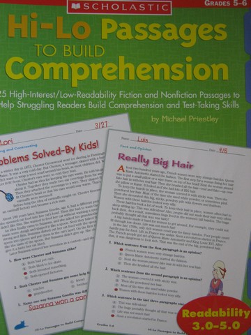(image for) Hi-Lo Passages to Build Comprehension Grades 5-6 (P)