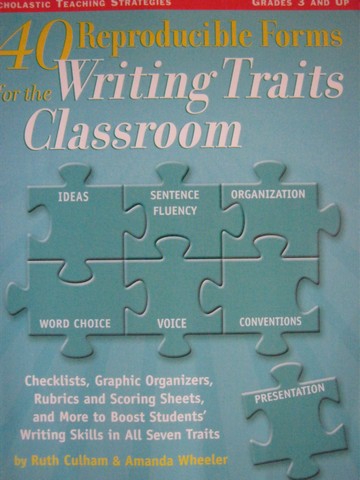 (image for) 40 Reproducible Forms for the Writing Traits Classroom (P)