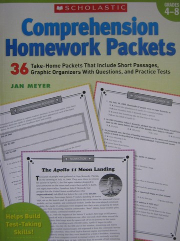 (image for) Comprehension Homework Packets Grades 4-8 (P) by Meyer