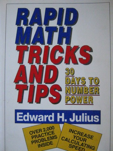 (image for) Rapid Math Tricks & Tips 30 Days to Number Power (P) by Julius