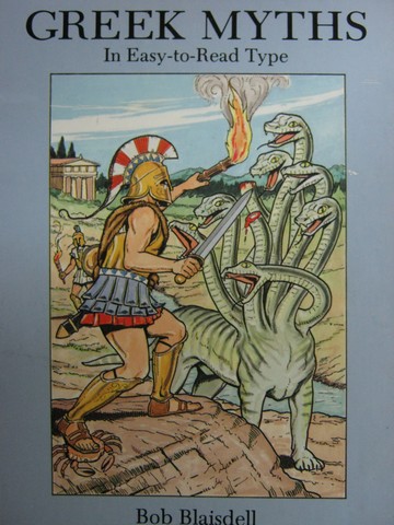 (image for) Favorite Greek Myths in Easy-to-Read Type (P) by Bob Blaisdell