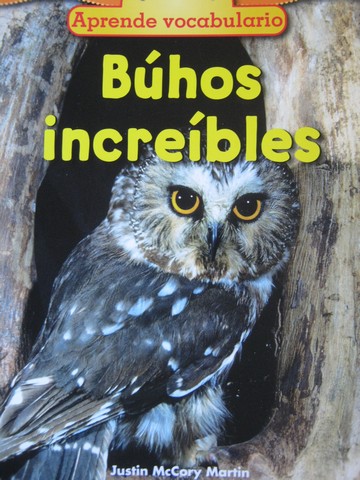 (image for) Ciencias Aprende vocabulario Buhos increibles (P) by Martin