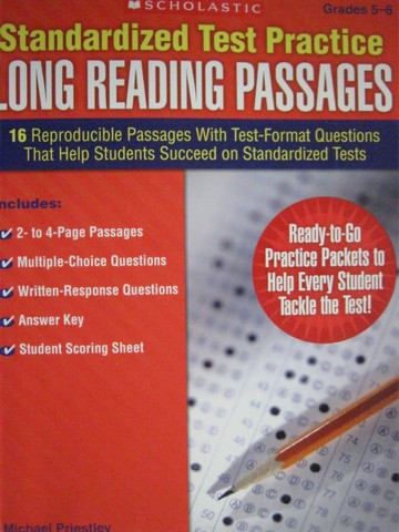 (image for) Standardized Test Practice Long Reading Passages (P)