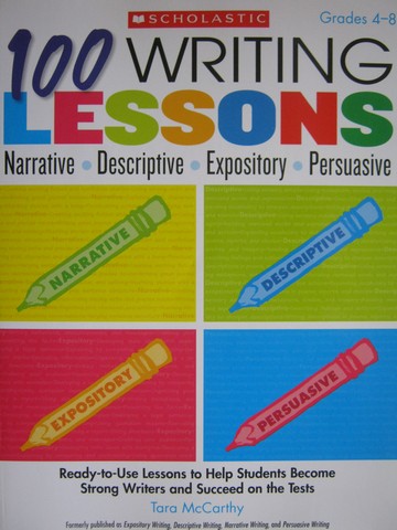 100 Writing Lessons Grades 4-8 (P) by Tara McCarthy