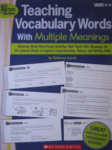 (image for) Teaching Vocabulary Words with Multiple Meanings 4-6 (P)