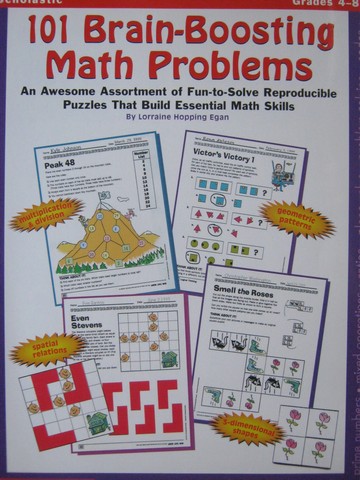 101 Brain-Boosting Math Problems Grades 4-8 (P) by Egan