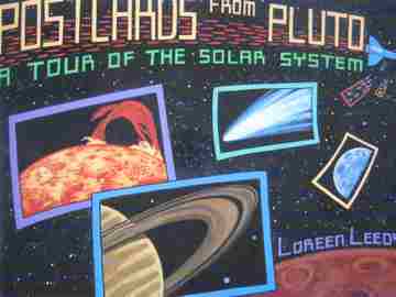 (image for) Postcards from Pluto A Tour of the Solar System (P) by Leedy
