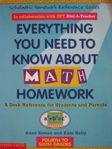 (image for) Everything You Need to Know about Math Homework Grades 4-6 (P)