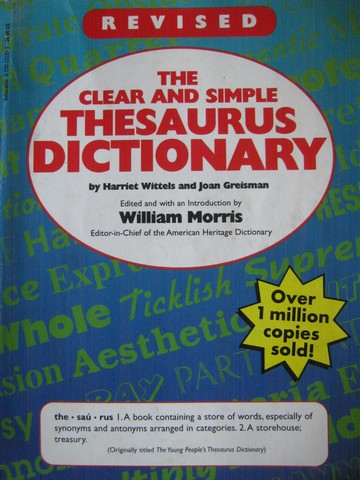 (image for) Clear & Simple Thesaurus Dictionary Revised Edition (P) - Click Image to Close