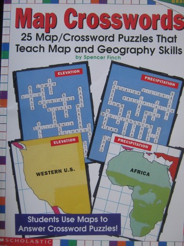 (image for) Map Crosswords Grades 4-8 (P) by Spencer Finch