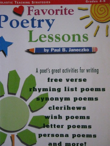 Favorite Poetry Lessons Grades 4-8 (P) by Paul B Janeczko