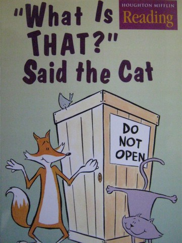 (image for) Reading 1.1 "What Is That?" Said the Cat (P) by Maccarone
