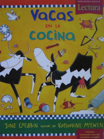 (image for) Lectura K.8 Vacas en la cocina (P) by June Crebbin