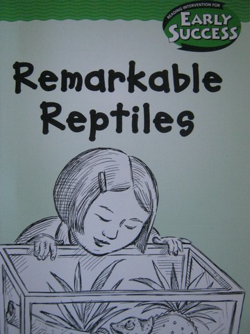 (image for) Early Success 2 Remarkable Reptiles (P) by Tracy Sabin