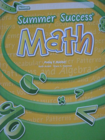 (image for) Summer Success Math K (P) by Kanter, Ardell, & Hammet