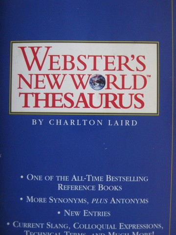 (image for) Webster's New World Thesaurus (P) by Charlton Laird - Click Image to Close