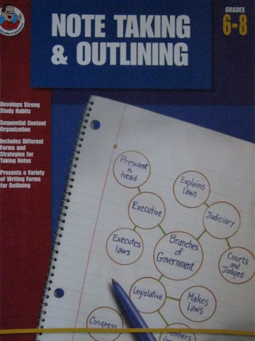 (image for) Note Taking & Outlining Grades 6-8 (P) by Q L Pearce