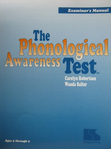 (image for) Phonological Awareness Test Kit (Pk) by Robertson & Salter