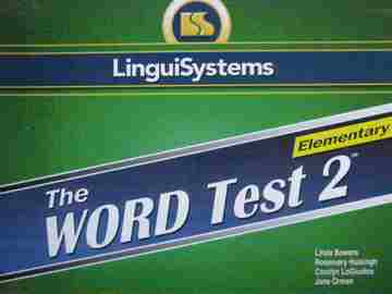 Word Test 2 Elementary Ages 6-11 (Box) by Bowers, Huisingh,