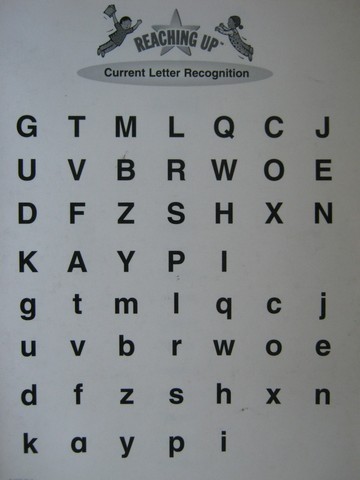 (image for) Reaching Up Current Letter Recognition (P)
