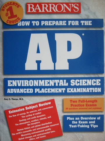 (image for) Barron's How to Prepare for the AP Environmental Science (P)