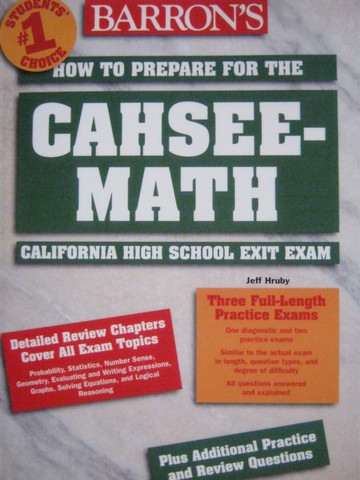 (image for) How to Prepare for the CAHSEE Math (P) by Jeff Hruby