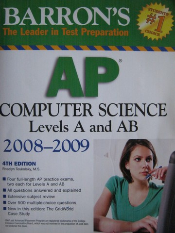 (image for) Barron's AP Computer Science Levels A & AB 4th Edition (P)