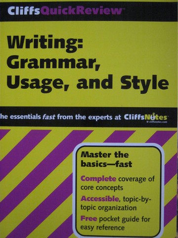 (image for) CliffsQuickReview Writing: Grammar Usage & Style (P) - Click Image to Close