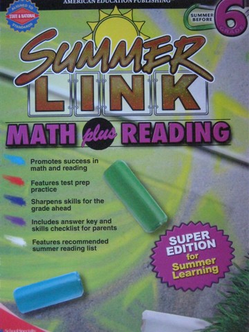 (image for) Summer Link Math Plus Reading Summer Before 6 (P)