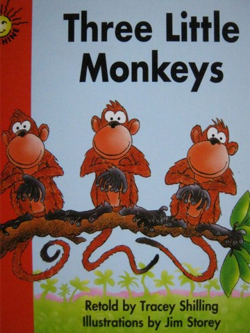 (image for) Sunshine Traditional Rhymes Three Little Monkeys (P) by Shilling