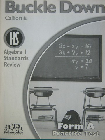 (image for) Buckle Down Algebra 1 Standards Review Form A (CA)(P)