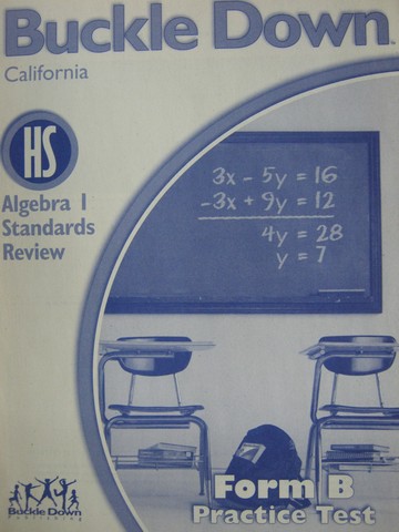 (image for) Buckle Down Algebra 1 Standards Review Form B (CA)(P)