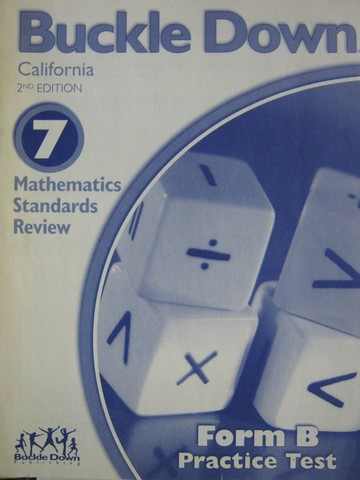 (image for) Buckle Down 7 Mathematics Standards Review 2e Form B (CA)(P)