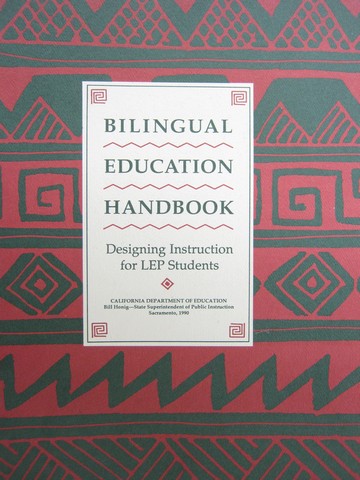 (image for) Bilingual Education Handbook Designing Instruction for LEP (P)