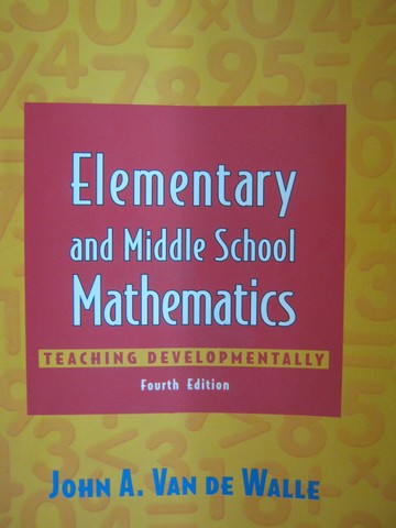 (image for) Elementary & Middle School Mathematics 4th Edition (P)