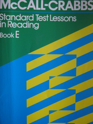 (image for) McCall-Crabbs Standard Test Lessons in Reading Book E (P) by McCall,