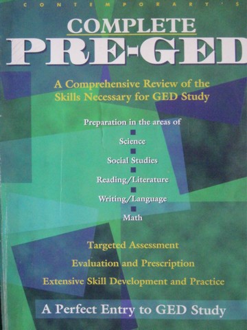 (image for) Contemporary's Complete Pre-GED (P) by Patricia Mulcrone