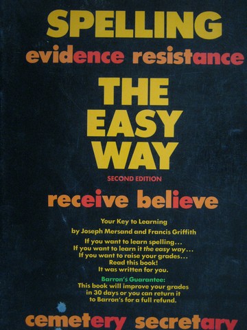 (image for) Spelling the Easy Way 2nd Edition (P) by Mersand & Griffith